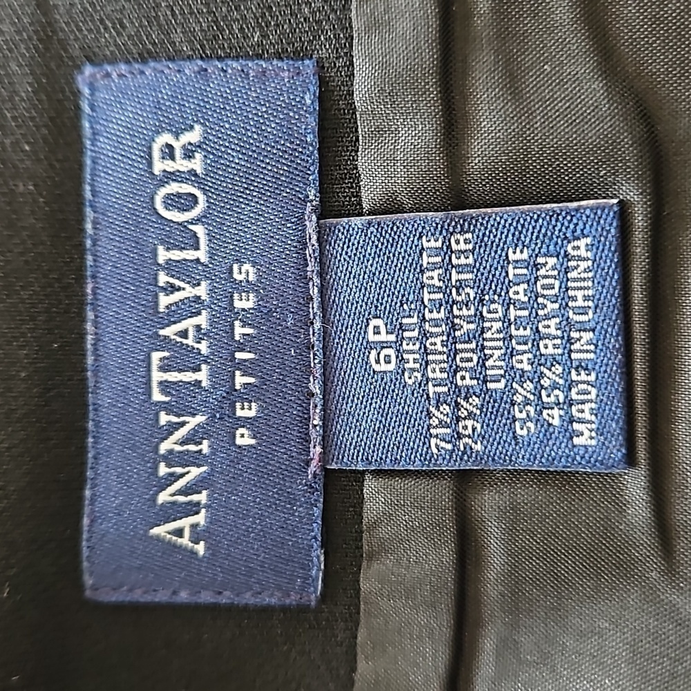 Ann Taylor Jacket sz4 + Skirt 6P Black - Picture 6 of 8